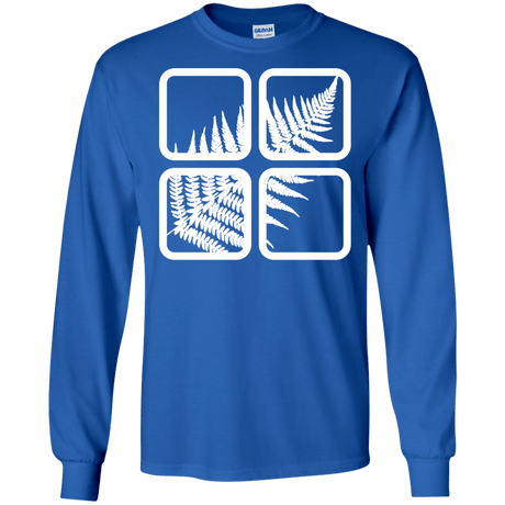 T-Shirts Royal / S Fern Pane Men's Long Sleeve T-Shirt