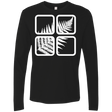 T-Shirts Black / S Fern Pane Men's Premium Long Sleeve