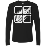 T-Shirts Black / S Fern Pane Men's Premium Long Sleeve