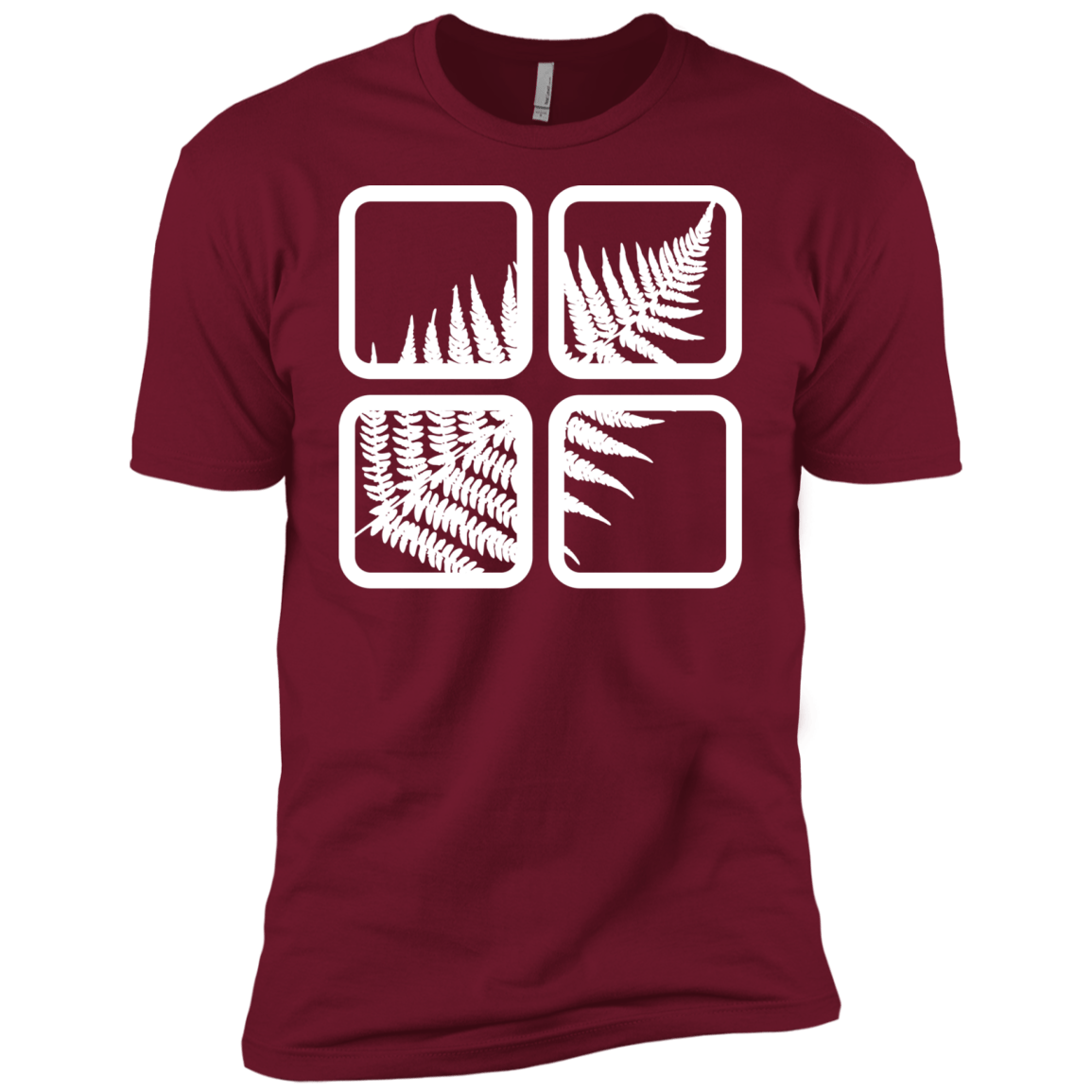 T-Shirts Cardinal / X-Small Fern Pane Men's Premium T-Shirt