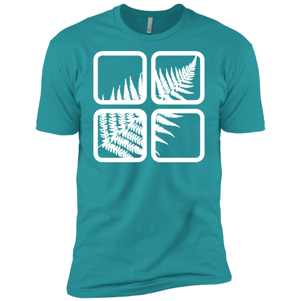 T-Shirts Tahiti Blue / X-Small Fern Pane Men's Premium T-Shirt