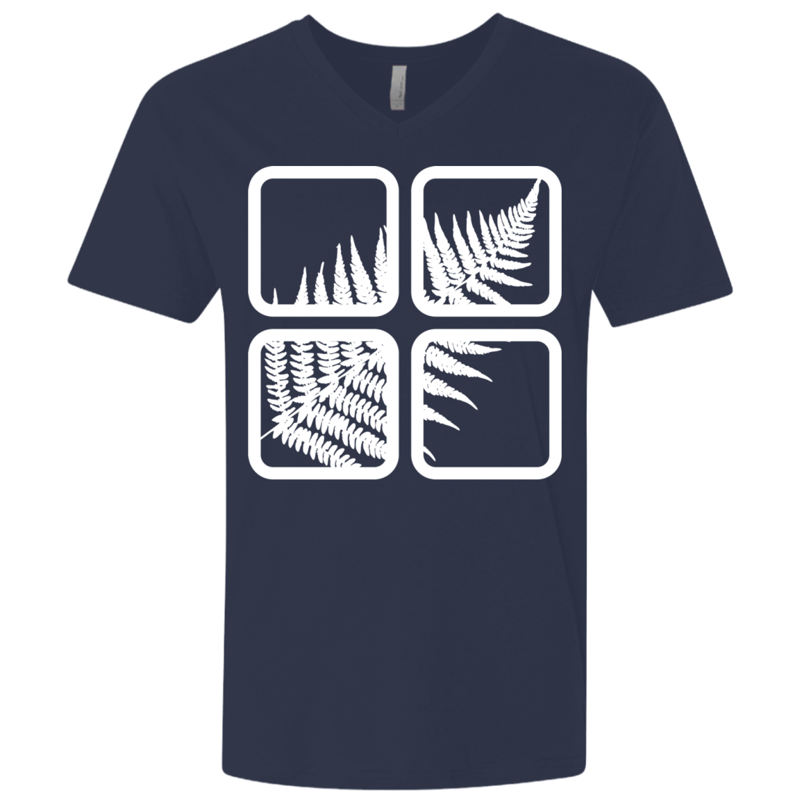 T-Shirts Midnight Navy / X-Small Fern Pane Men's Premium V-Neck