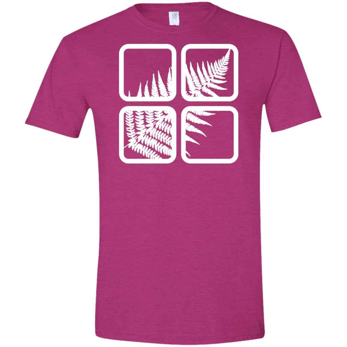 T-Shirts Antique Heliconia / S Fern Pane Men's Semi-Fitted Softstyle