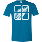 T-Shirts Antique Sapphire / S Fern Pane Men's Semi-Fitted Softstyle