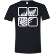 T-Shirts Black / X-Small Fern Pane Men's Semi-Fitted Softstyle