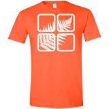 T-Shirts Orange / S Fern Pane Men's Semi-Fitted Softstyle