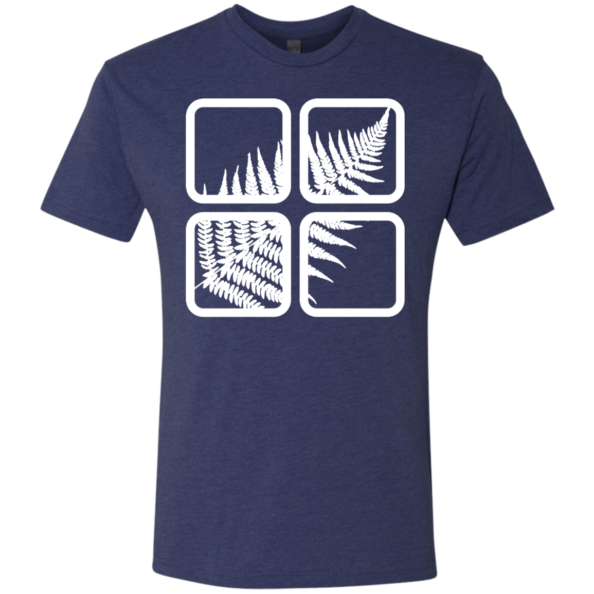T-Shirts Vintage Navy / S Fern Pane Men's Triblend T-Shirt
