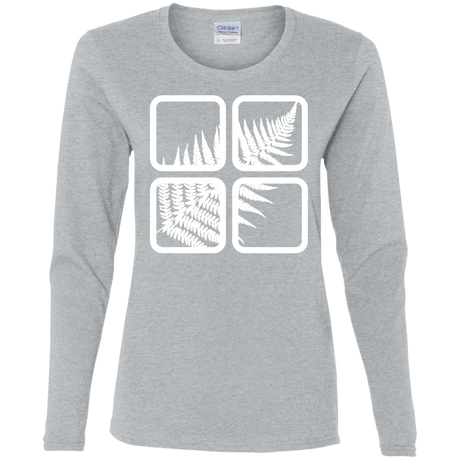 T-Shirts Sport Grey / S Fern Pane Women's Long Sleeve T-Shirt