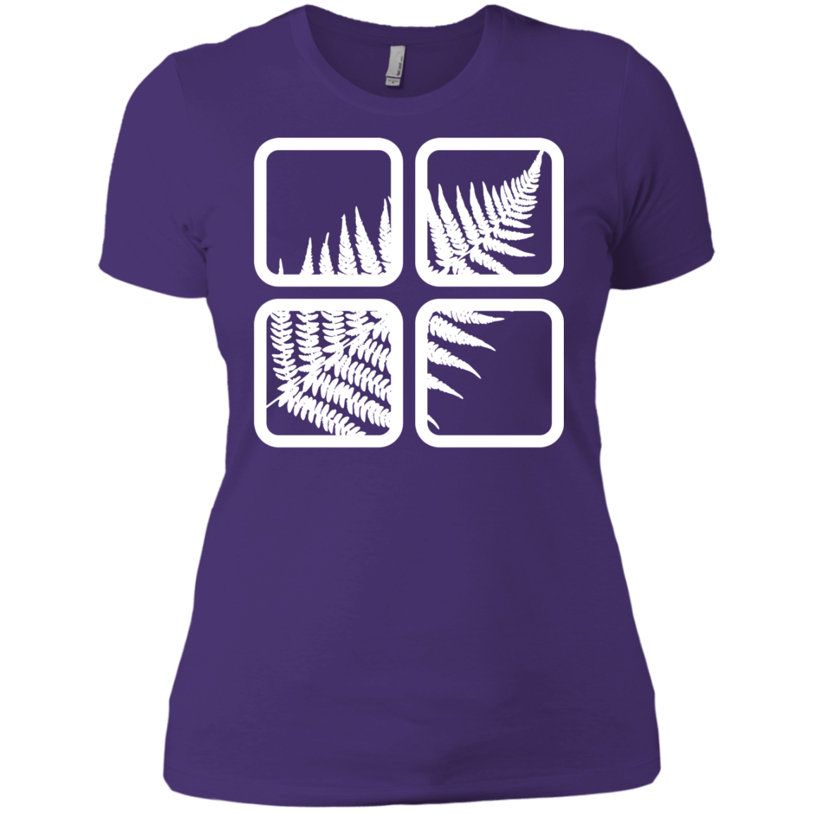 T-Shirts Purple Rush/ / X-Small Fern Pane Women's Premium T-Shirt