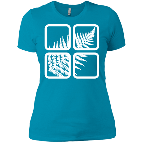 T-Shirts Turquoise / X-Small Fern Pane Women's Premium T-Shirt