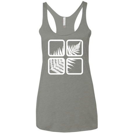 T-Shirts Venetian Grey / X-Small Fern Pane Women's Triblend Racerback Tank