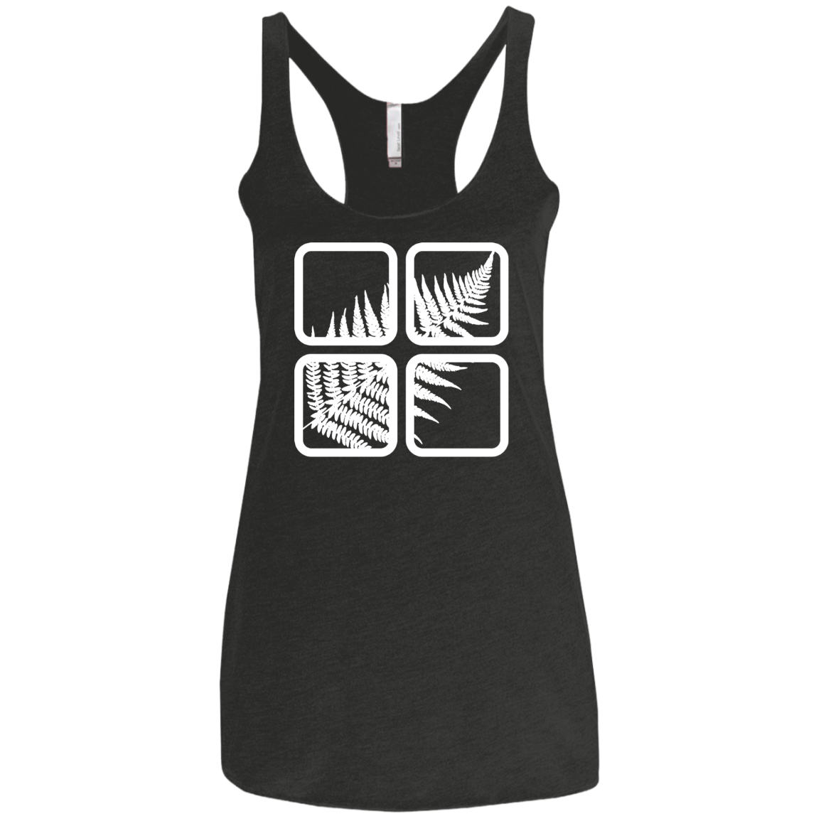 T-Shirts Vintage Black / X-Small Fern Pane Women's Triblend Racerback Tank