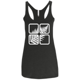 T-Shirts Vintage Black / X-Small Fern Pane Women's Triblend Racerback Tank