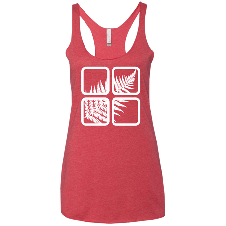 T-Shirts Vintage Red / X-Small Fern Pane Women's Triblend Racerback Tank