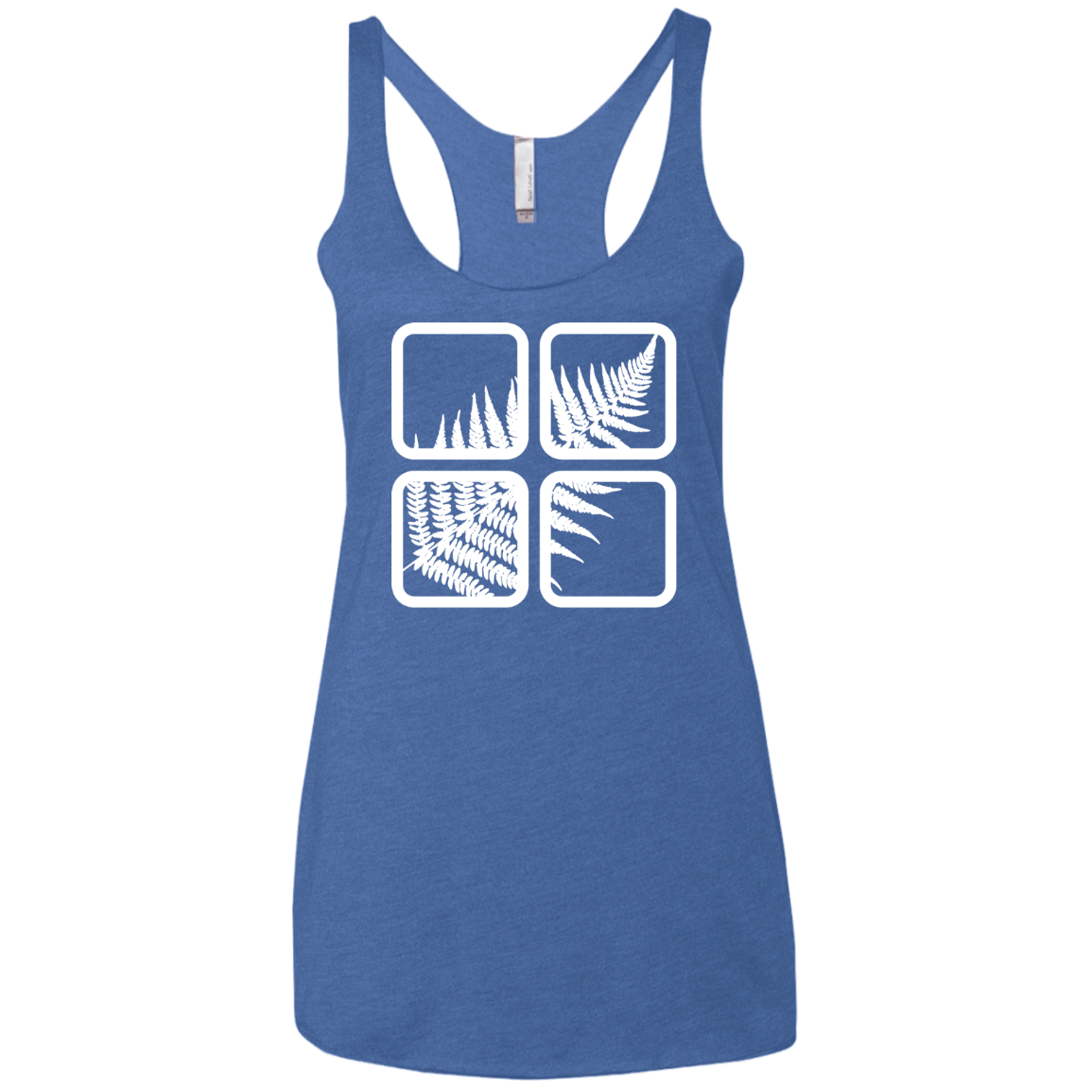 T-Shirts Vintage Royal / X-Small Fern Pane Women's Triblend Racerback Tank