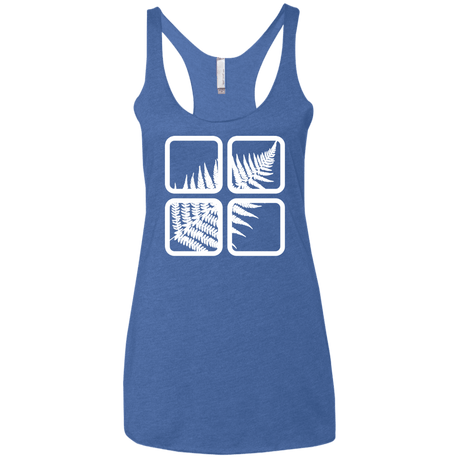 T-Shirts Vintage Royal / X-Small Fern Pane Women's Triblend Racerback Tank