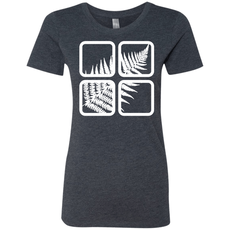 T-Shirts Vintage Navy / S Fern Pane Women's Triblend T-Shirt