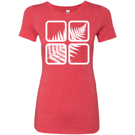 T-Shirts Vintage Red / S Fern Pane Women's Triblend T-Shirt