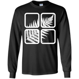 T-Shirts Black / YS Fern Pane Youth Long Sleeve T-Shirt