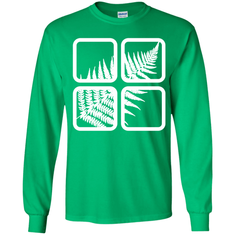 T-Shirts Irish Green / YS Fern Pane Youth Long Sleeve T-Shirt