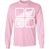 T-Shirts Light Pink / YS Fern Pane Youth Long Sleeve T-Shirt