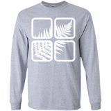 T-Shirts Sport Grey / YS Fern Pane Youth Long Sleeve T-Shirt