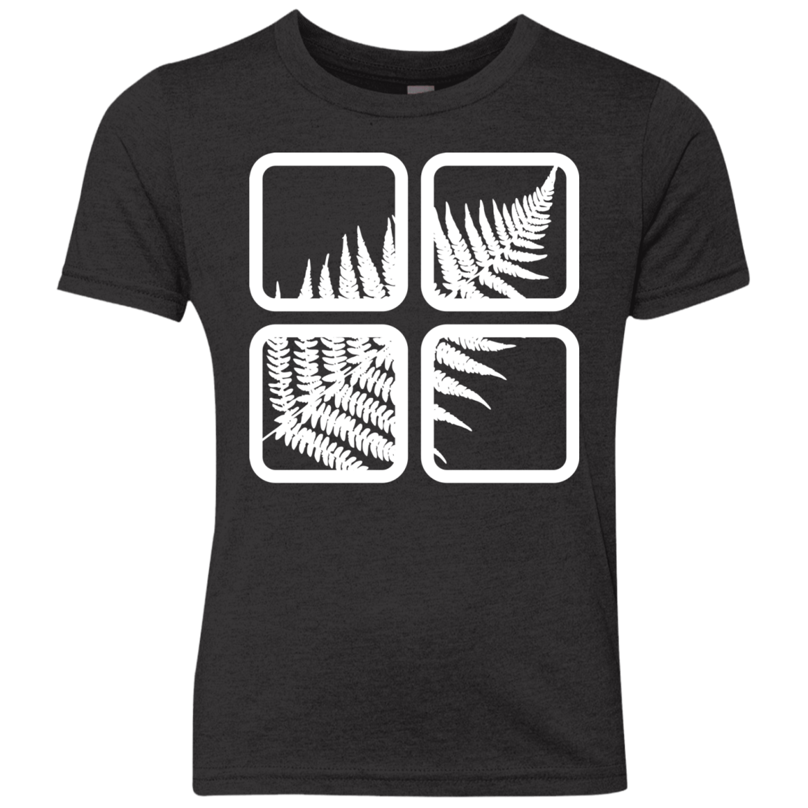 T-Shirts Vintage Black / YXS Fern Pane Youth Triblend T-Shirt