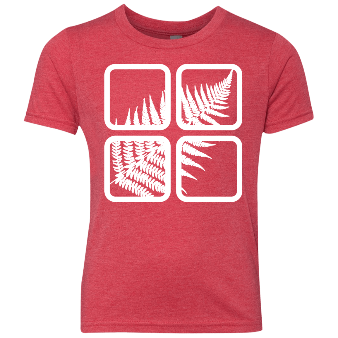 T-Shirts Vintage Red / YXS Fern Pane Youth Triblend T-Shirt
