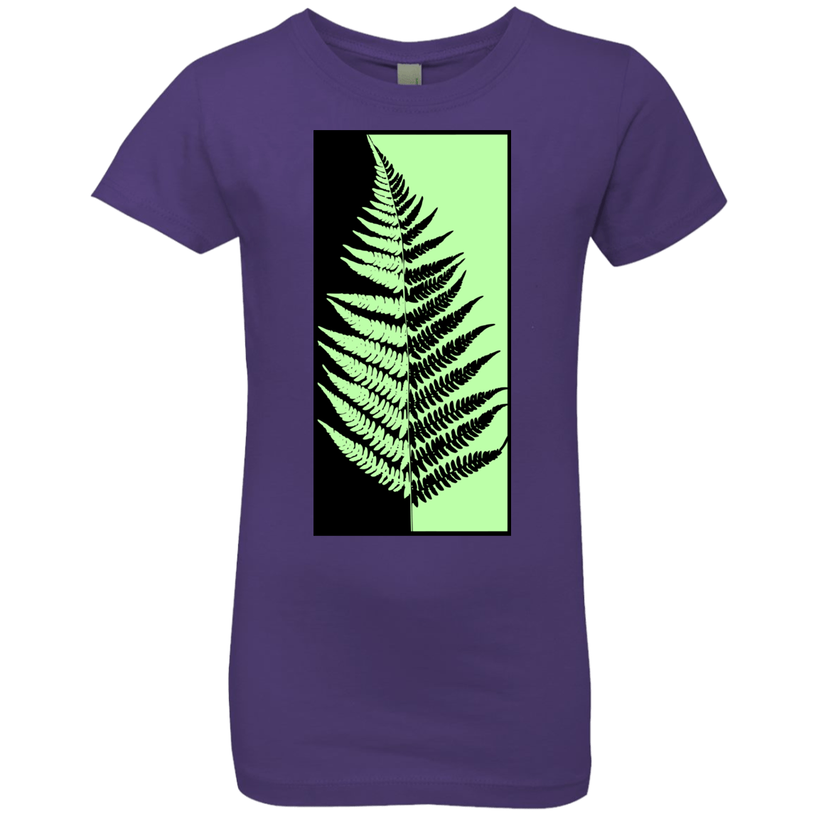 T-Shirts Purple Rush / YXS Fern Press Girls Premium T-Shirt
