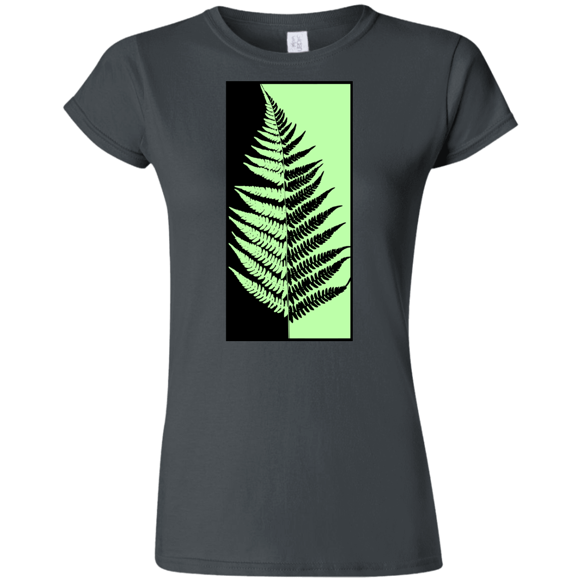 T-Shirts Charcoal / S Fern Press Junior Slimmer-Fit T-Shirt