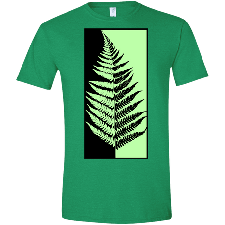 T-Shirts Heather Irish Green / S Fern Press Men's Semi-Fitted Softstyle