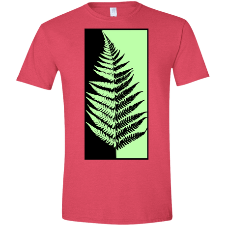 T-Shirts Heather Red / S Fern Press Men's Semi-Fitted Softstyle