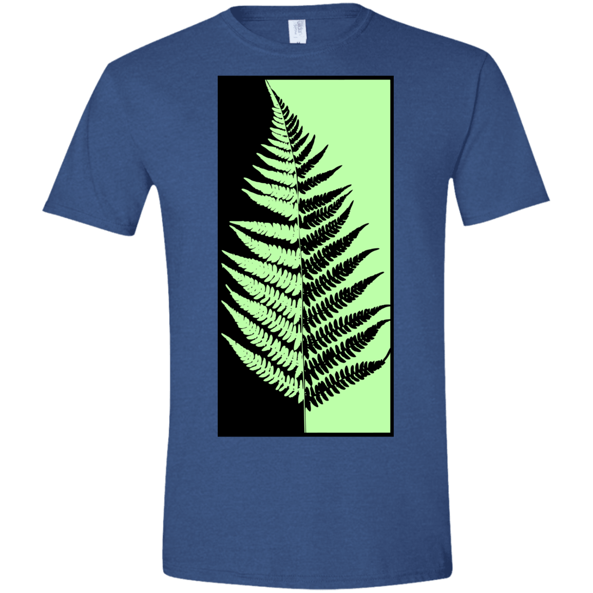 T-Shirts Heather Royal / X-Small Fern Press Men's Semi-Fitted Softstyle