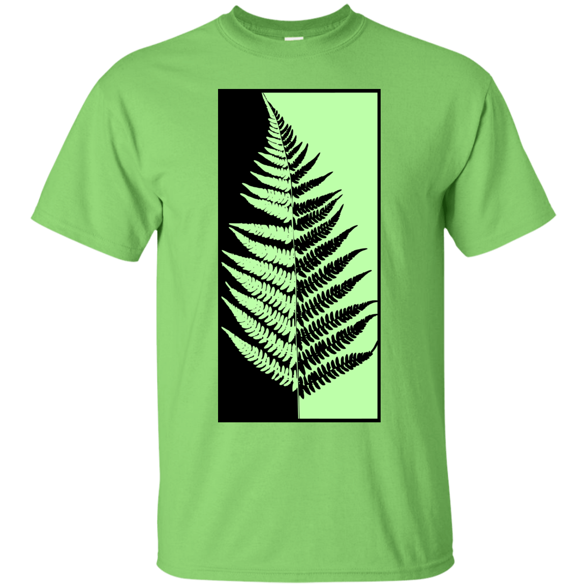 T-Shirts Lime / S Fern Press T-Shirt