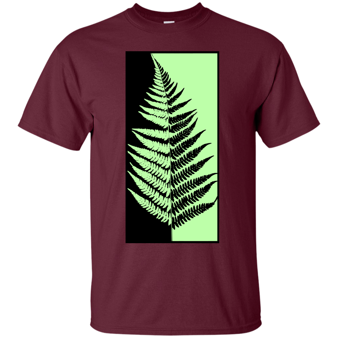 T-Shirts Maroon / S Fern Press T-Shirt