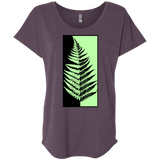 T-Shirts Vintage Purple / X-Small Fern Press Triblend Dolman Sleeve