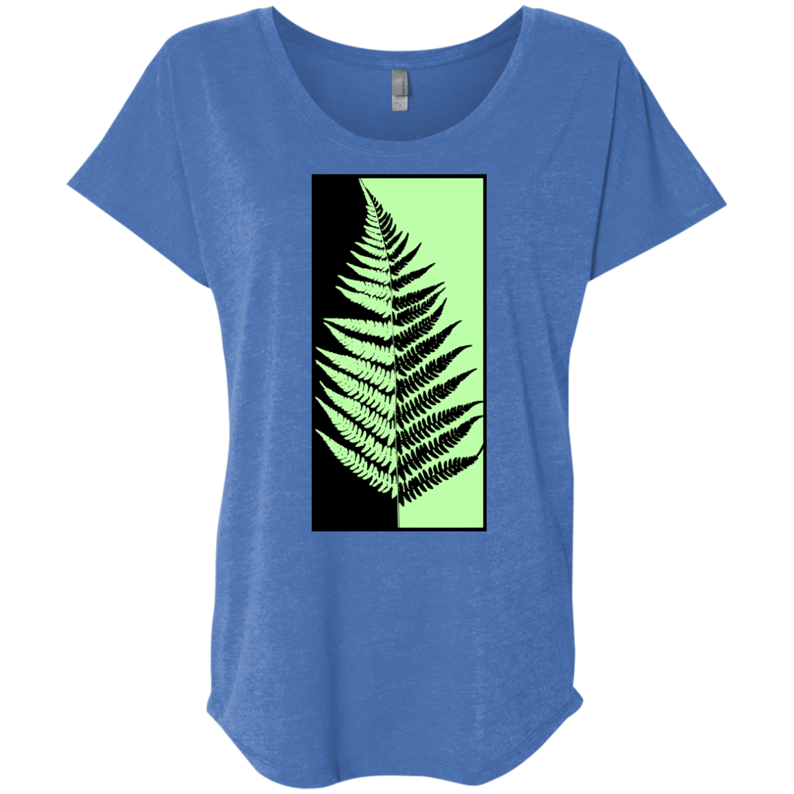 T-Shirts Vintage Royal / X-Small Fern Press Triblend Dolman Sleeve