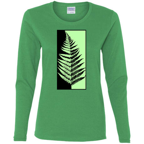 T-Shirts Irish Green / S Fern Press Women's Long Sleeve T-Shirt