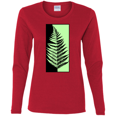 T-Shirts Red / S Fern Press Women's Long Sleeve T-Shirt