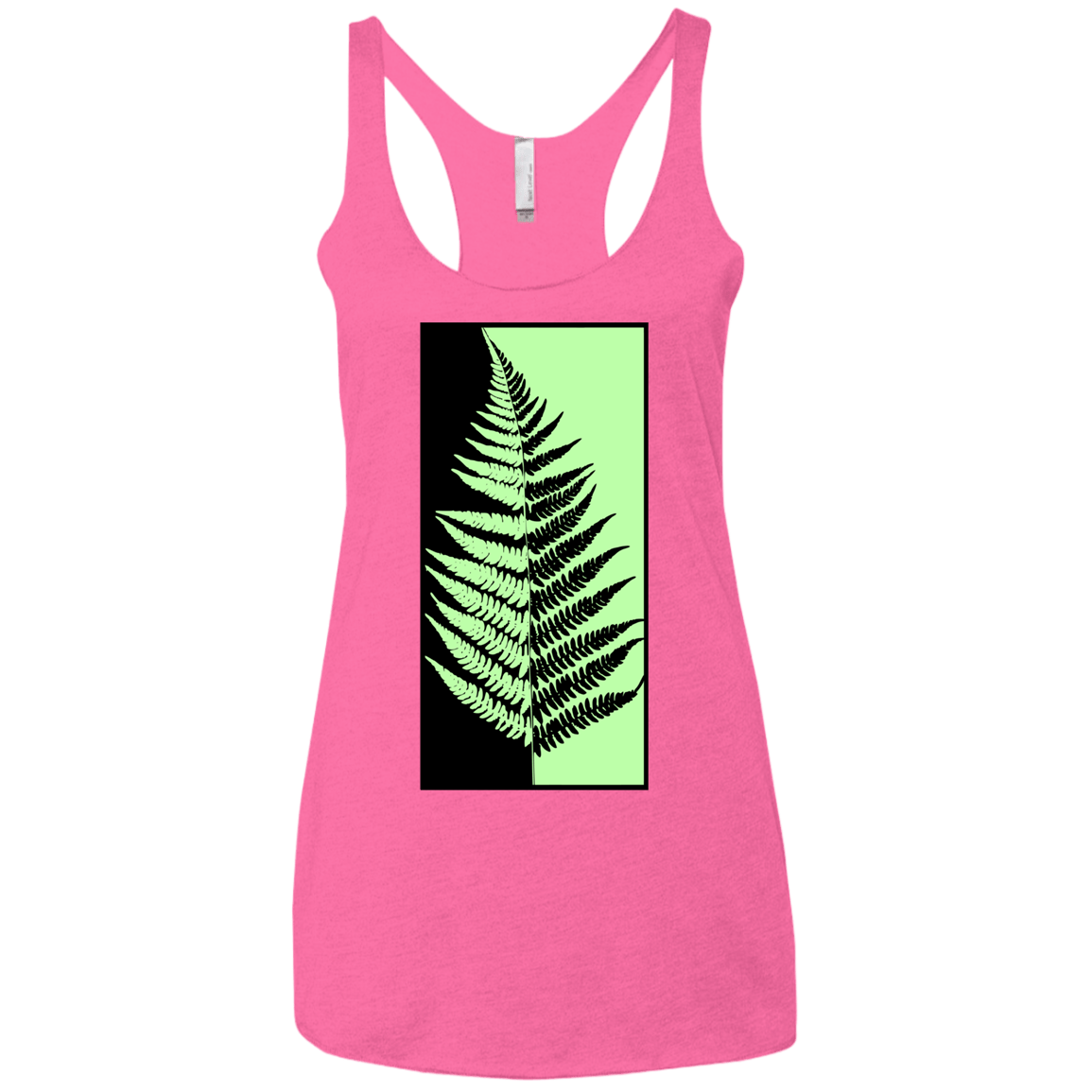 T-Shirts Vintage Pink / X-Small Fern Press Women's Triblend Racerback Tank