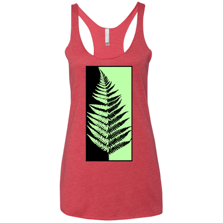 T-Shirts Vintage Red / X-Small Fern Press Women's Triblend Racerback Tank