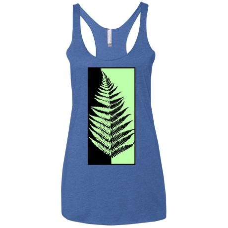 T-Shirts Vintage Royal / X-Small Fern Press Women's Triblend Racerback Tank