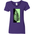 T-Shirts Purple / S Fern Press Women's V-Neck T-Shirt