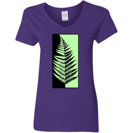 T-Shirts Purple / S Fern Press Women's V-Neck T-Shirt