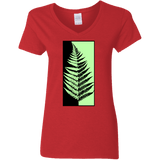 T-Shirts Red / S Fern Press Women's V-Neck T-Shirt