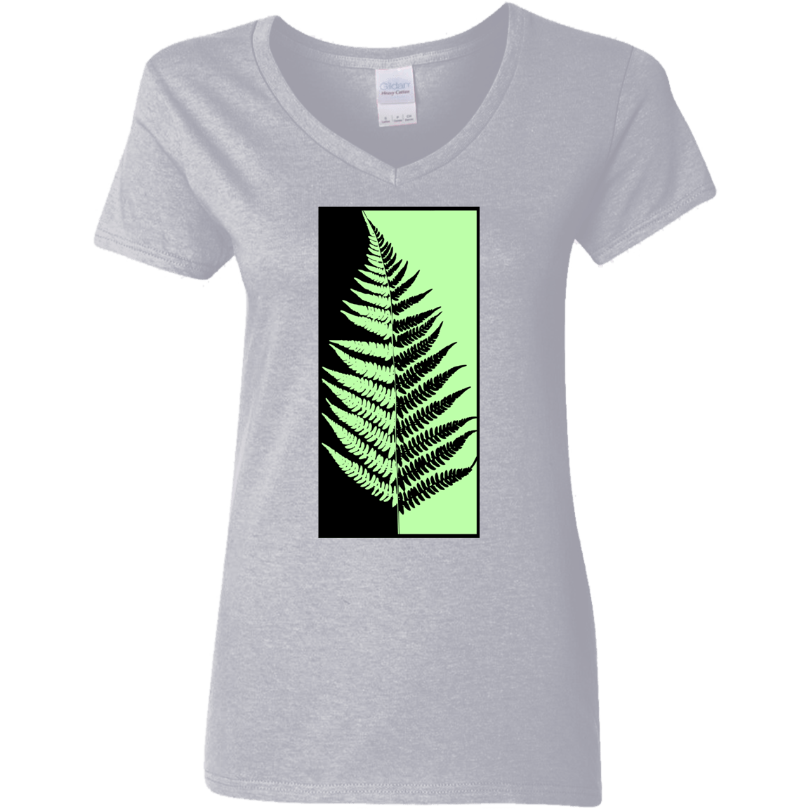 T-Shirts Sport Grey / S Fern Press Women's V-Neck T-Shirt