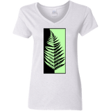 T-Shirts White / S Fern Press Women's V-Neck T-Shirt