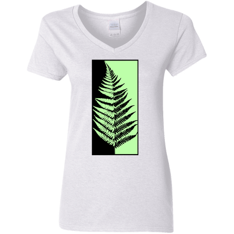 T-Shirts White / S Fern Press Women's V-Neck T-Shirt