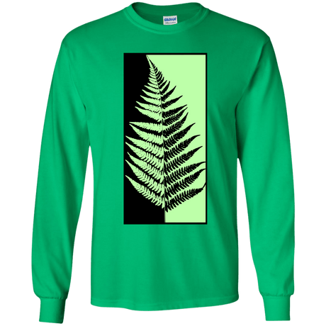 T-Shirts Irish Green / YS Fern Press Youth Long Sleeve T-Shirt
