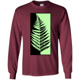 T-Shirts Maroon / YS Fern Press Youth Long Sleeve T-Shirt
